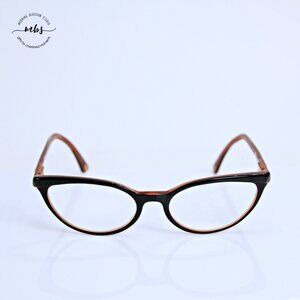 Chanel Cat Eye Vintage Eyeglasses Frame Black Brown Gold 50-17-140